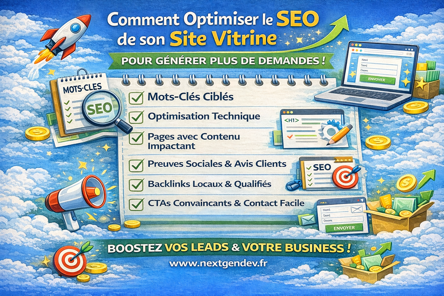 Comment optimiser le SEO de son site vitrine pour generer plus de demandes